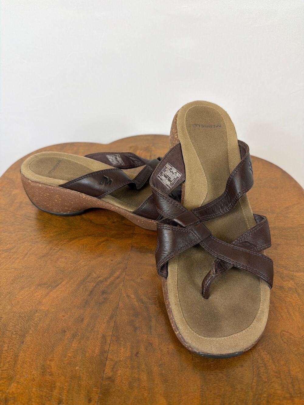 Merrell Brown Sundial Cross Strappy Sandals Size 8